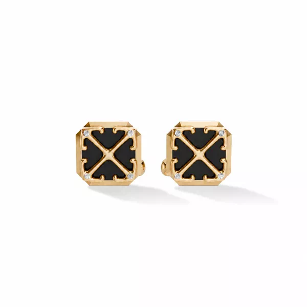 Double Arrow Black Onyx Cuff Links by Off-White