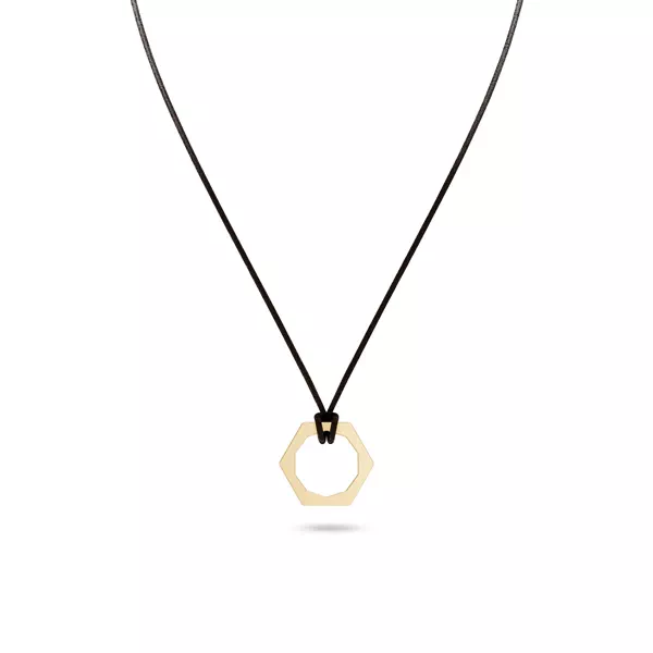 Hex Nut Leather Cord Necklace by Off-White