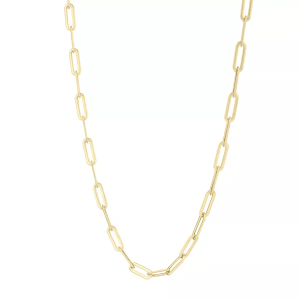 Paperclip Gold Necklace