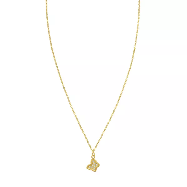 Mini Butterfly Diamond Necklace
