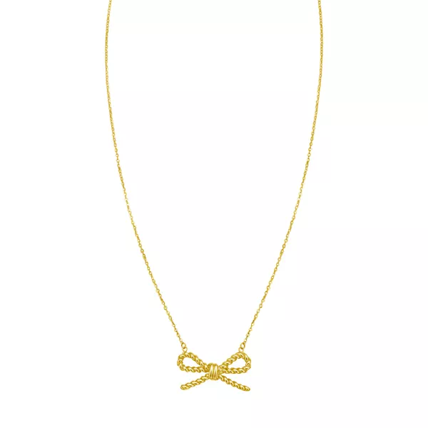 Rope Bow Necklace
