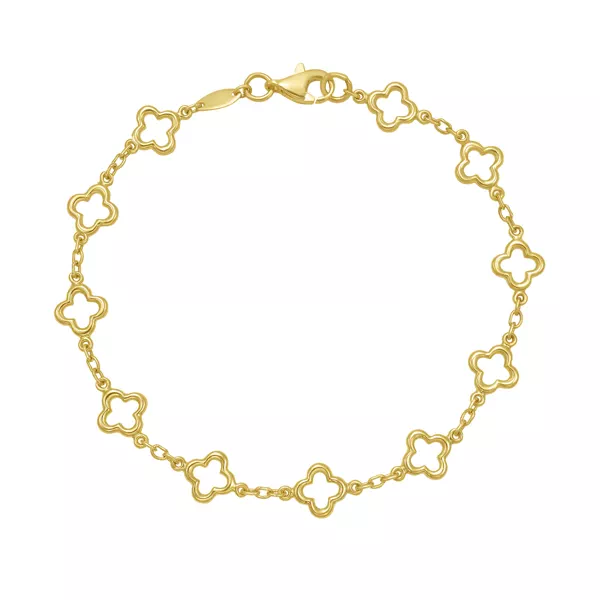 Clover Station Gold Bracelet