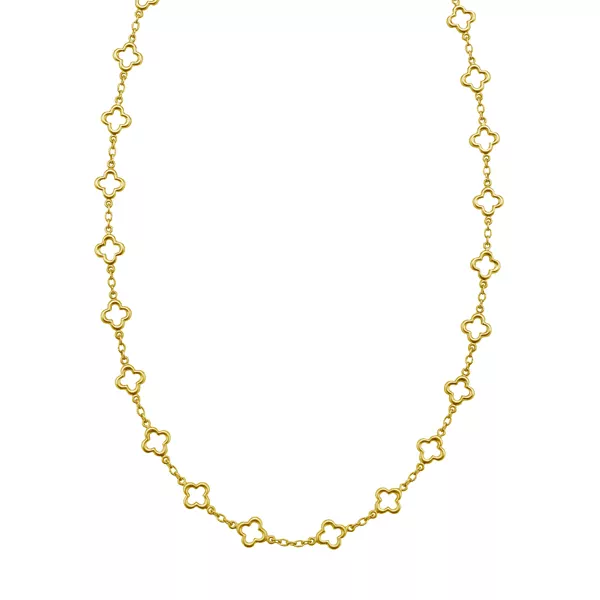 Clover Station Gold Necklace