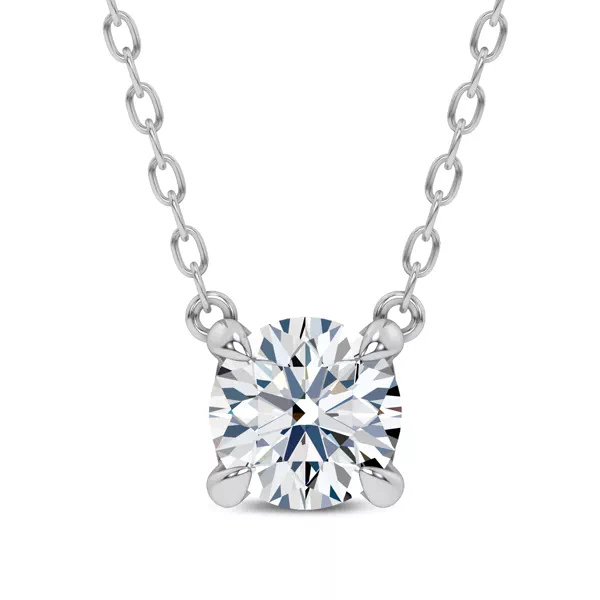 C-Prong Pavé Lab Diamond Pendant (1 ct. tw.) by Christian Siriano