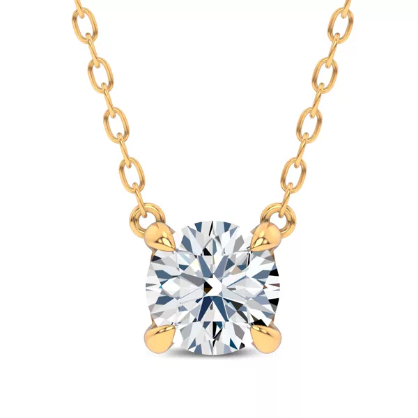C-Prong Pavé Lab Diamond Pendant (1 ct. tw.) by Christian Siriano
