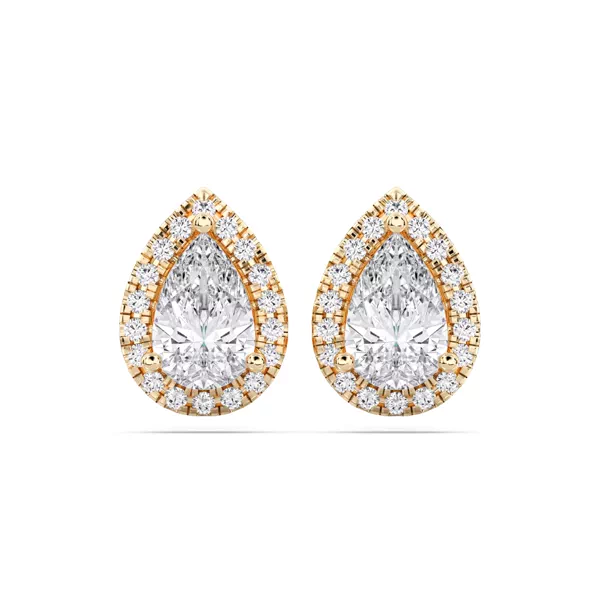 Bellara Pear-Shaped Lab Diamond Halo Earrings (1.30 ct. tw.)
