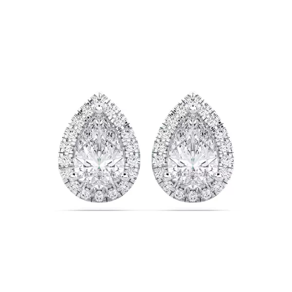 Bellara Pear-Shaped Lab Diamond Halo Earrings (3.60 ct. tw.)