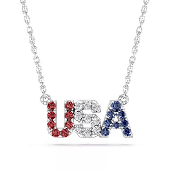 USA Lab Diamond Necklace