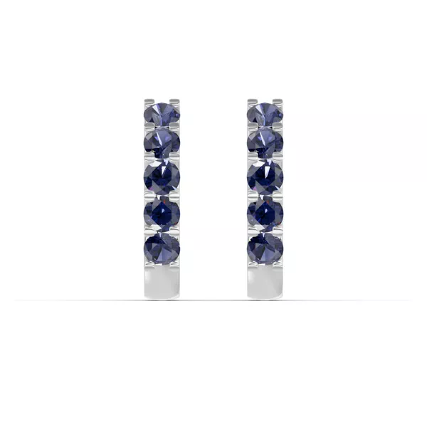 Sapphire Huggie Earrings