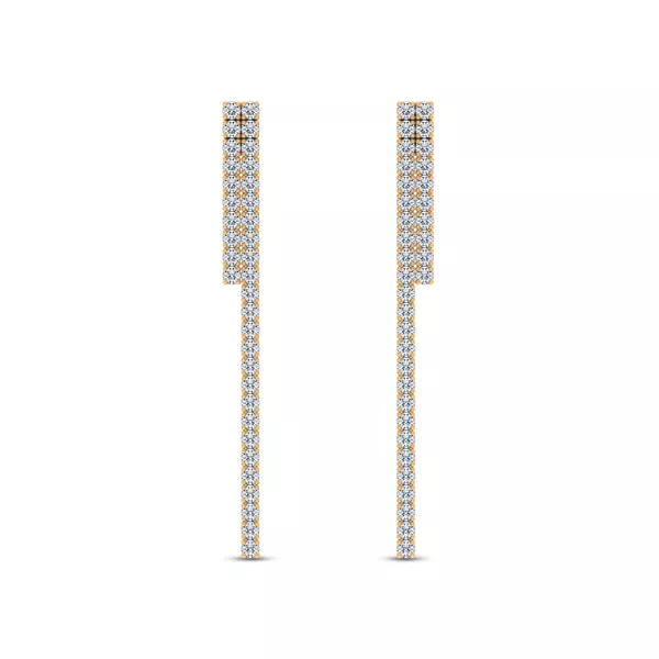 Ligne Duo Diamond Drop Earrings