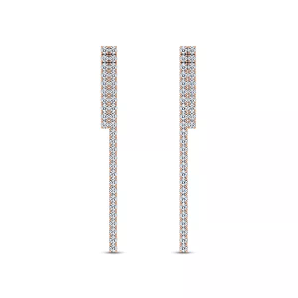 Ligne Duo Lab Diamond Drop Earrings