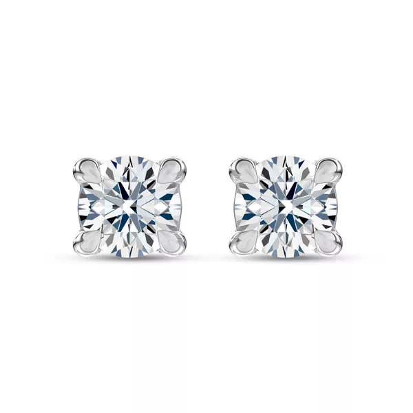 C-Prong Pavé Diamond Stud Earrings (½ ct. tw.) by Christian Siriano