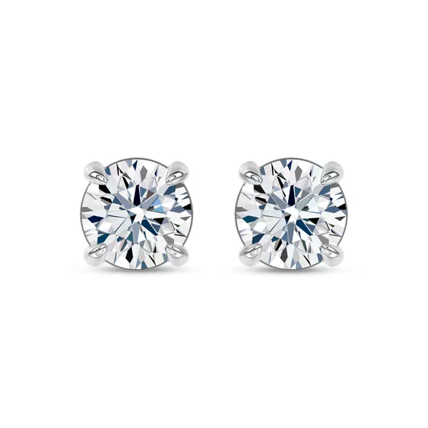 Midnight Halo Round Lab Stud Earrings (2 ct. tw.) by Christian Siriano
