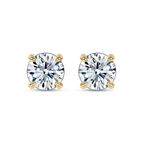 Midnight Halo Round Lab Stud Earrings (2 ct. tw.) by Christian Siriano