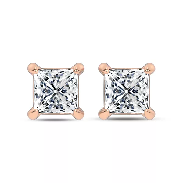 Midnight Halo Oval Lab Stud Earrings (2 ct. tw.) by Christian Siriano