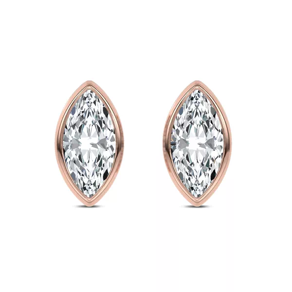 Maravina Bezel Lab Studs by Christian Siriano