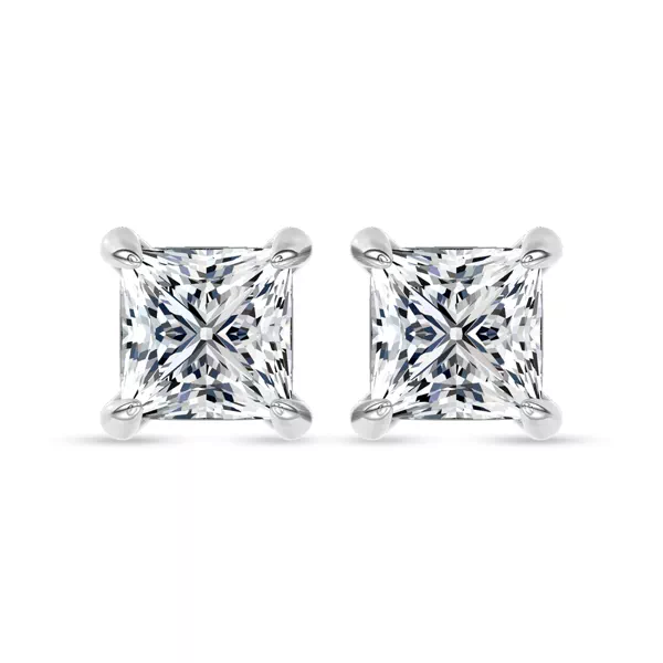 Midnight Halo Princess Lab Stud Earrings (1 ct. tw.) by Christian Siriano