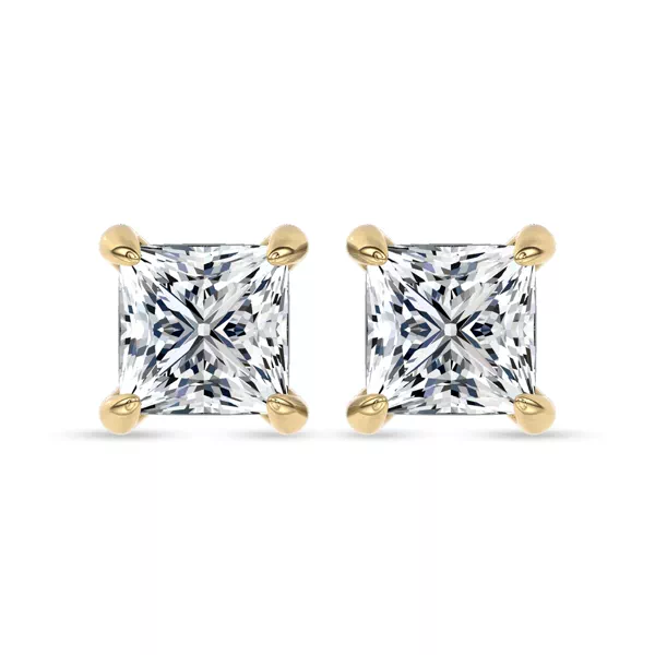 Midnight Halo Princess Lab Stud Earrings (1 ct. tw.) by Christian Siriano
