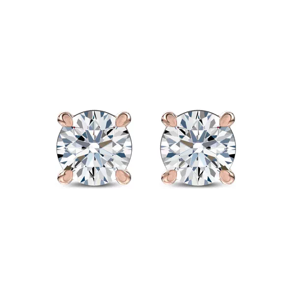 Midnight Halo Round Lab Stud Earrings (1 ct. tw.) by Christian Siriano