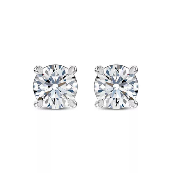Midnight Halo Round Lab Stud Earrings (1 ct. tw.) by Christian Siriano