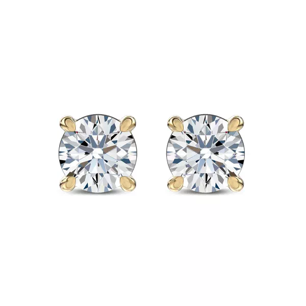 Midnight Halo Round Lab Stud Earrings (1 ct. tw.) by Christian Siriano