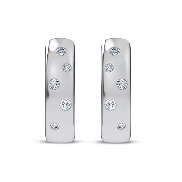 Lustra Lab Diamond Huggies