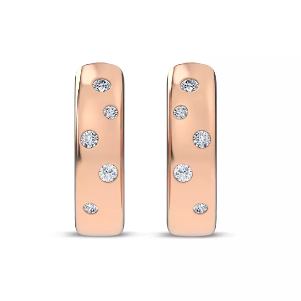 Lustra Lab Diamond Huggies