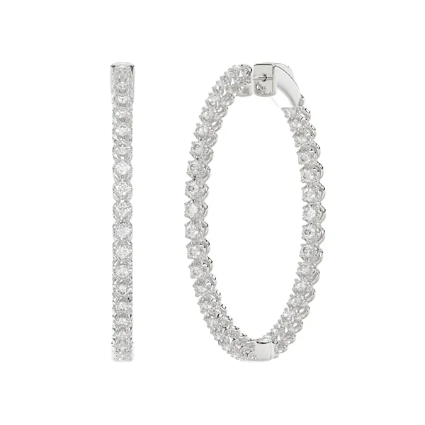 Inside-Out Lab Diamond Hoop Earrings (1.50 ct. tw., 40 mm)