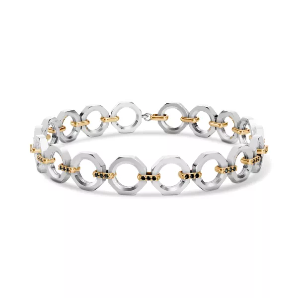 Hex Nut Two-Tone Link Bracelet by Off-White