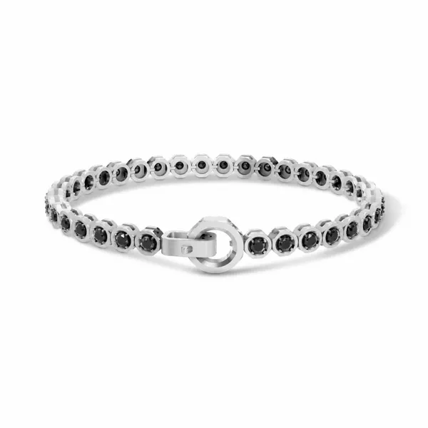 Hex Nut Clasp Black Lab Diamond Bracelet by Off-White