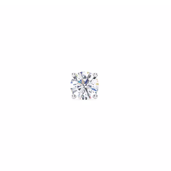 Single Diamond Screw Back Stud Earring (3/4ct)