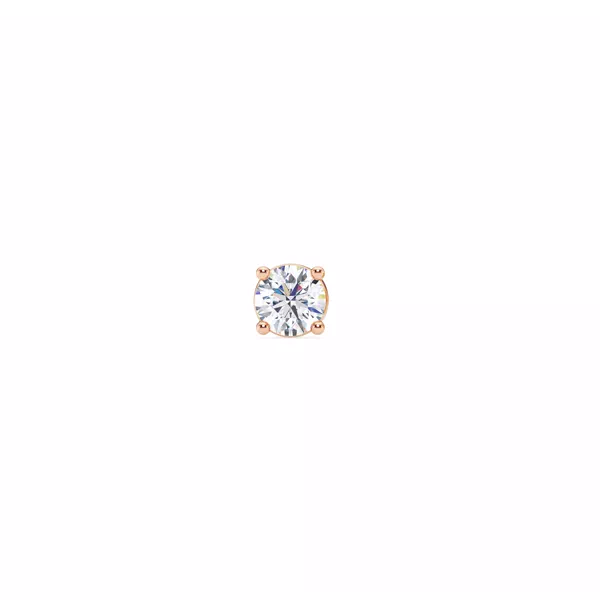 Single Diamond Screw Back Stud Earring (1/4ct)