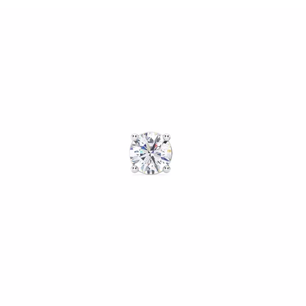 Single Diamond Screw Back Stud Earring (3/8ct)