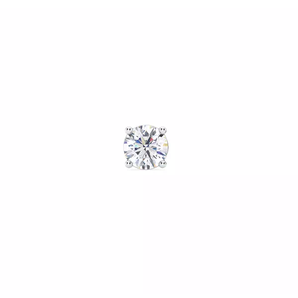 Single Diamond Screw Back Stud Earring (1/2ct)