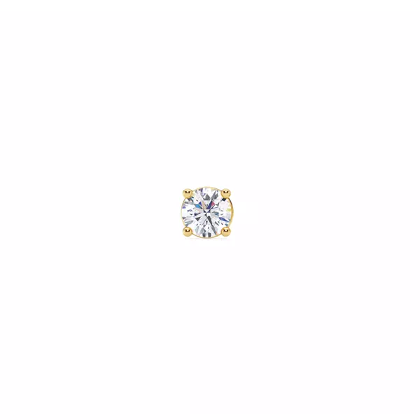 Single Diamond Screw Back Stud Earring (1/4ct)