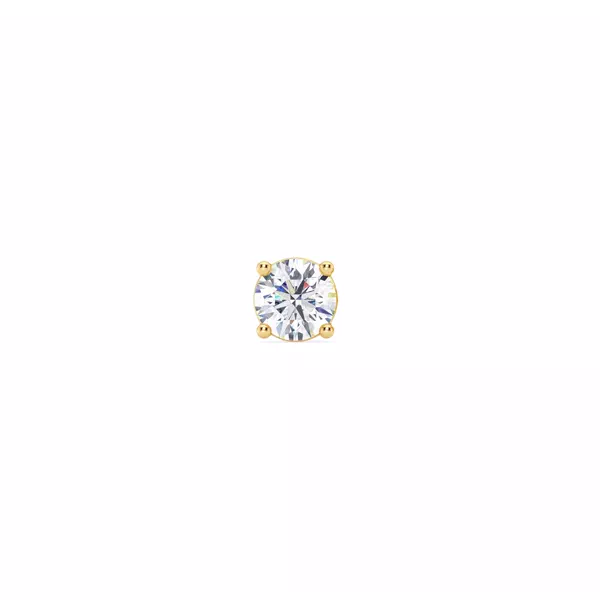 Single Diamond Screw Back Stud Earring (3/8ct)