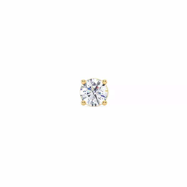 Single Diamond Screw Back Stud Earring (1/2ct)