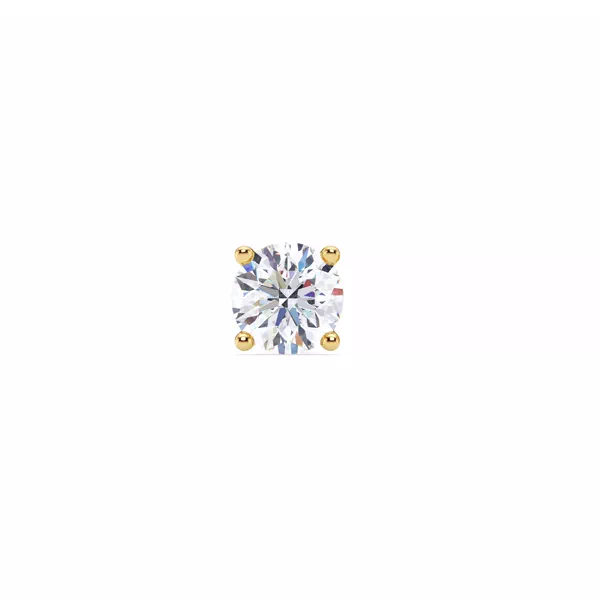 Single Diamond Screw Back Stud Earring (1ct)