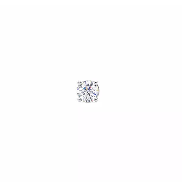 Single Diamond Screw Back Stud Earring (1/4ct)
