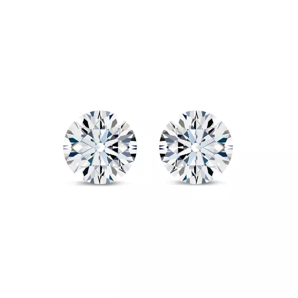 Invisible-Set Round Lab Diamond Studs (2.00 ct. tw.)