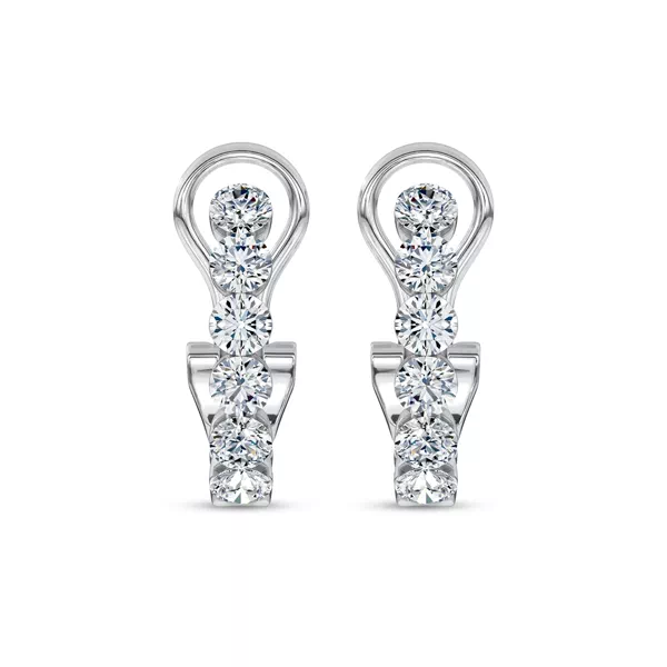 Invisible-set Lab Diamond Hoops