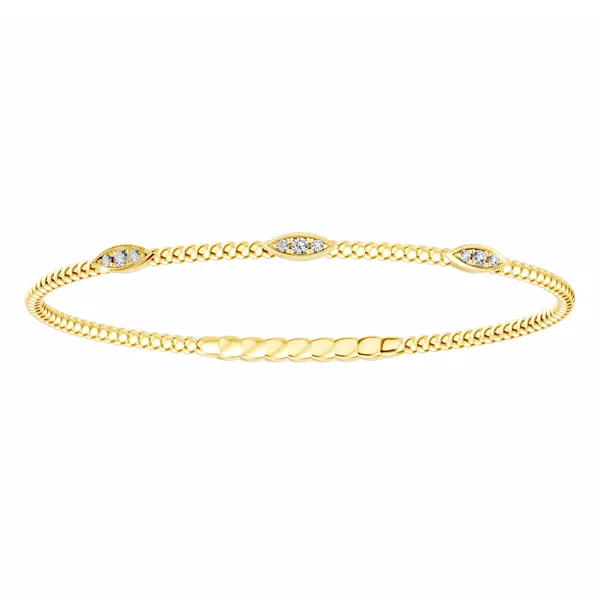 Velocity Active Flex Leaf Diamond Bracelet