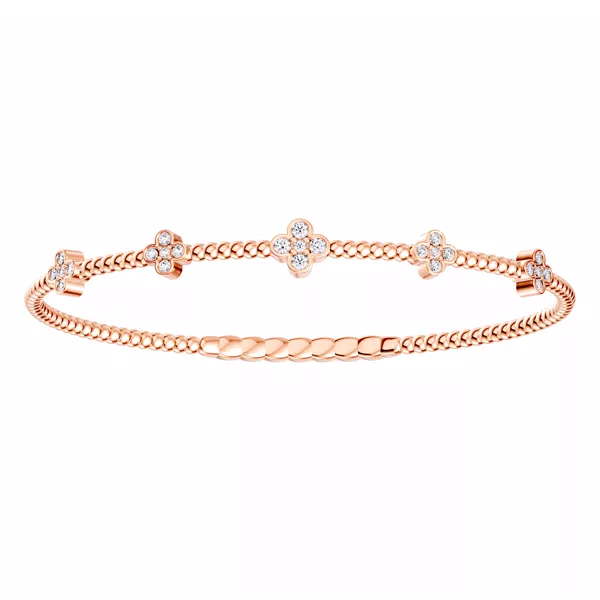 Velocity Active Flex Clover Diamond Bracelet