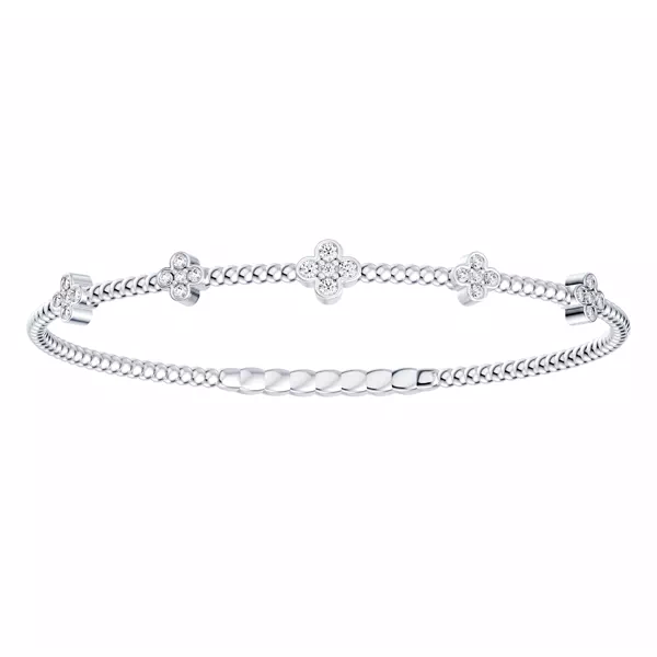 Velocity Active Flex Clover Diamond Bracelet