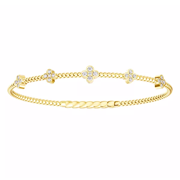 Velocity Active Flex Clover Diamond Bracelet