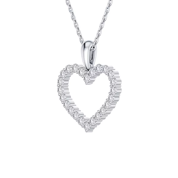 Pavé Lab Diamond Heart Pendant (0.50 ct. tw.)