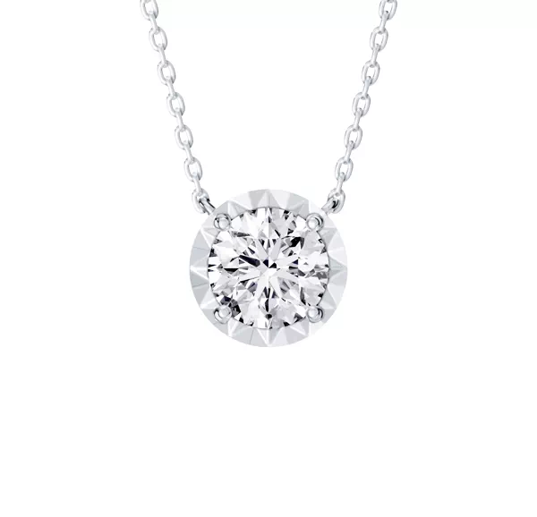 Amplify Faceted Bezel Lab Diamond Necklace (0.75 ct. tw.)