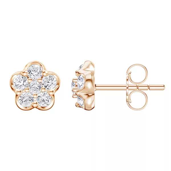 Clara Floral Cluster Lab Earrings
