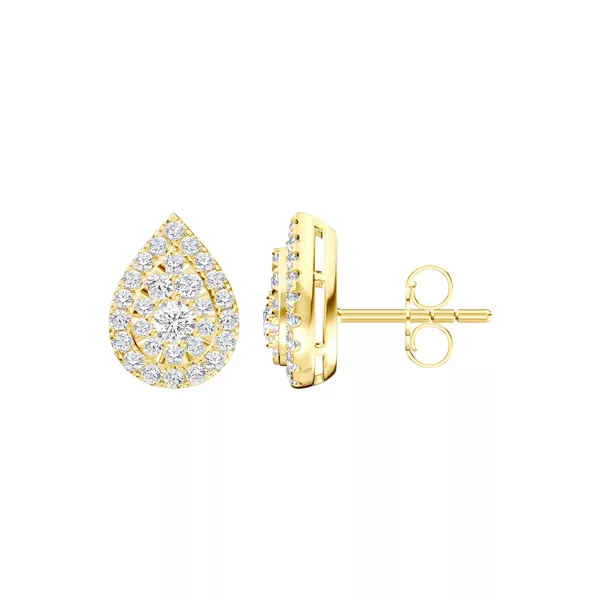 Elara Double Halo Earrings