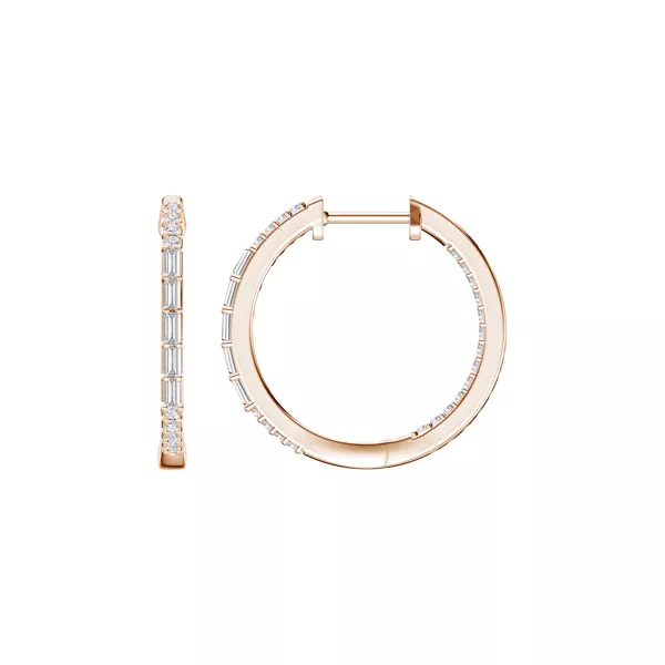 Baguette Highlight Pavé Lab Hoops